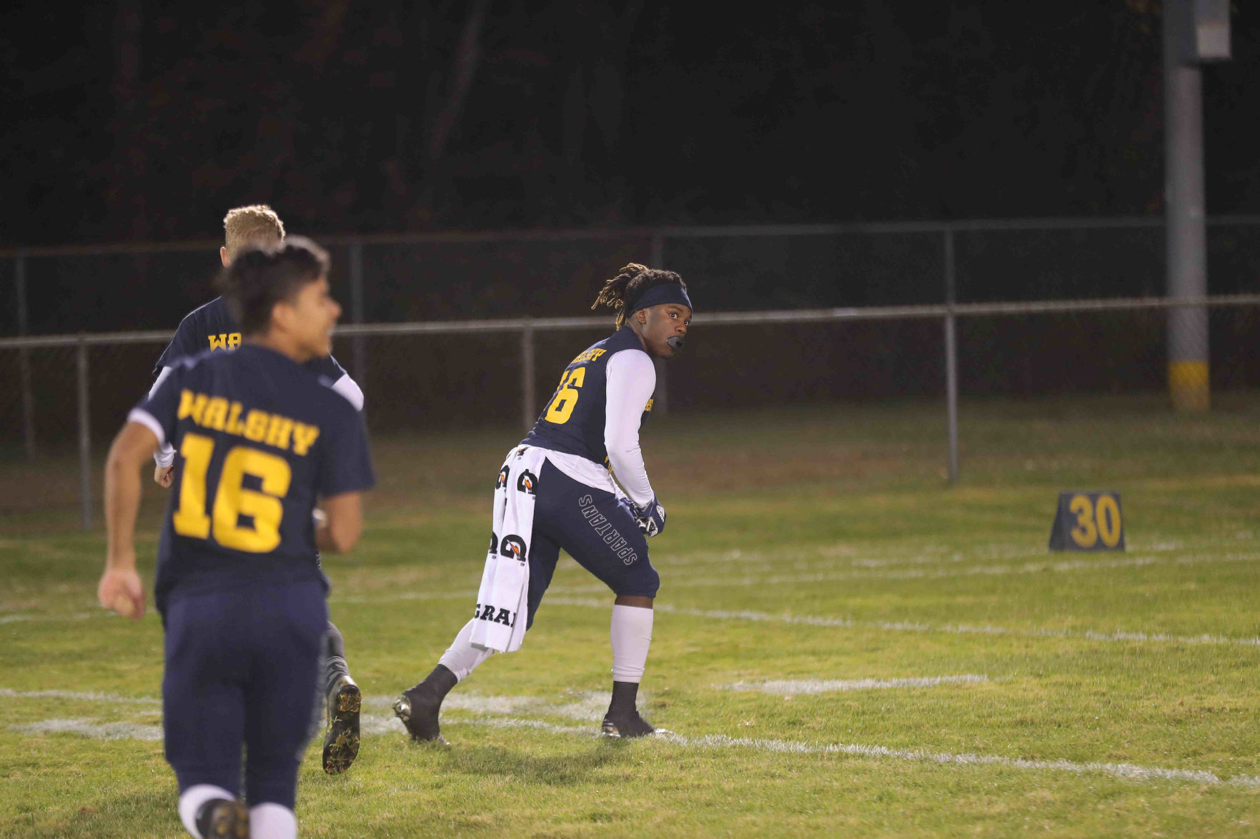 Wearing #16 for Walsh